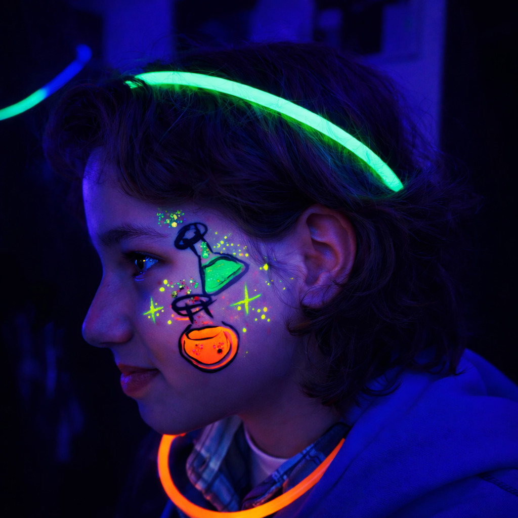 UV face painting for corporate events