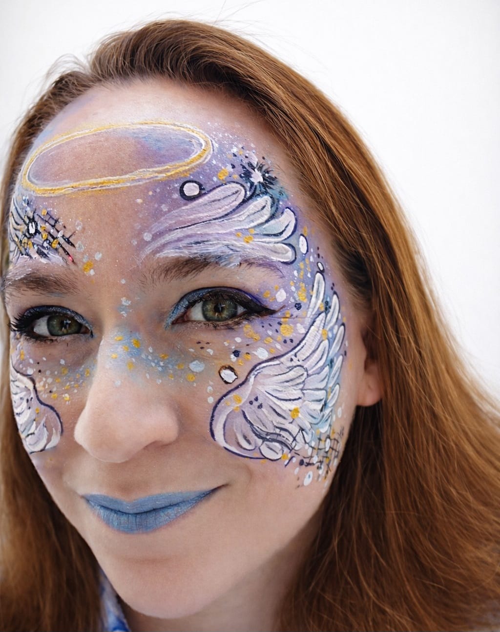 Bold face painting for an event look
